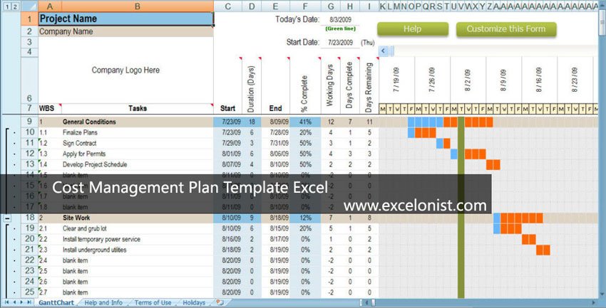 cost-management-plan-template-excel-excelonist