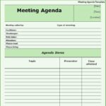 Free Meeting Agenda Template Word