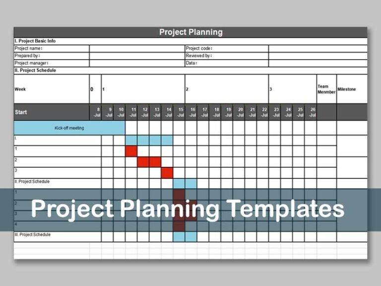 Guidelines For Project Planning Excel Template - Excelonist