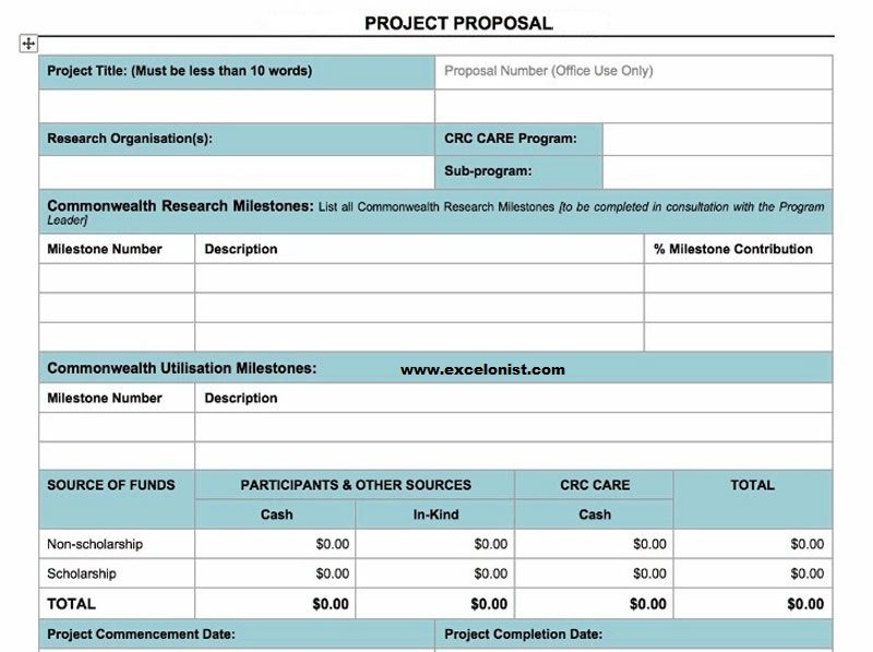 Project Proposal Template Word